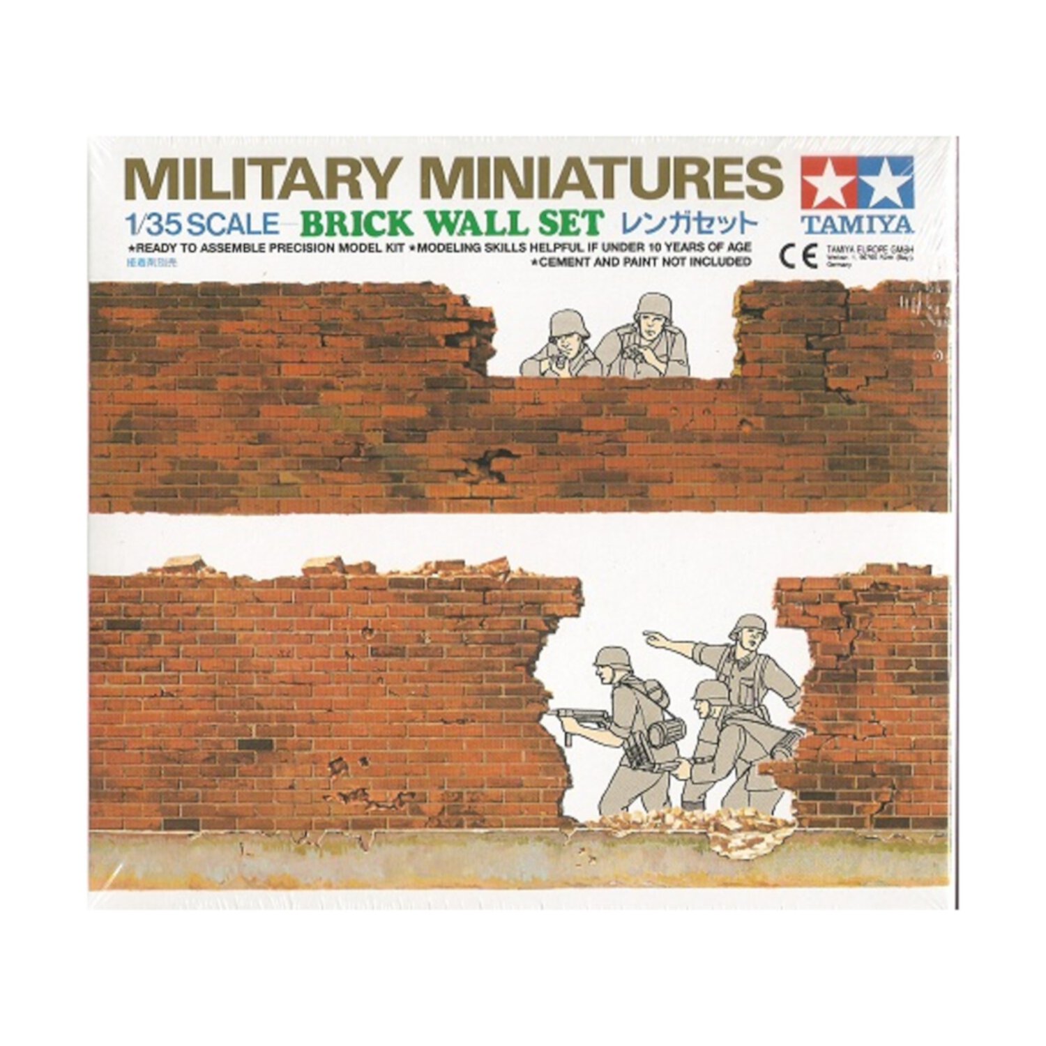 Tamiya 1/35 Brick Wall Set TAM35028 Plastic Accessories Misc Tamiya