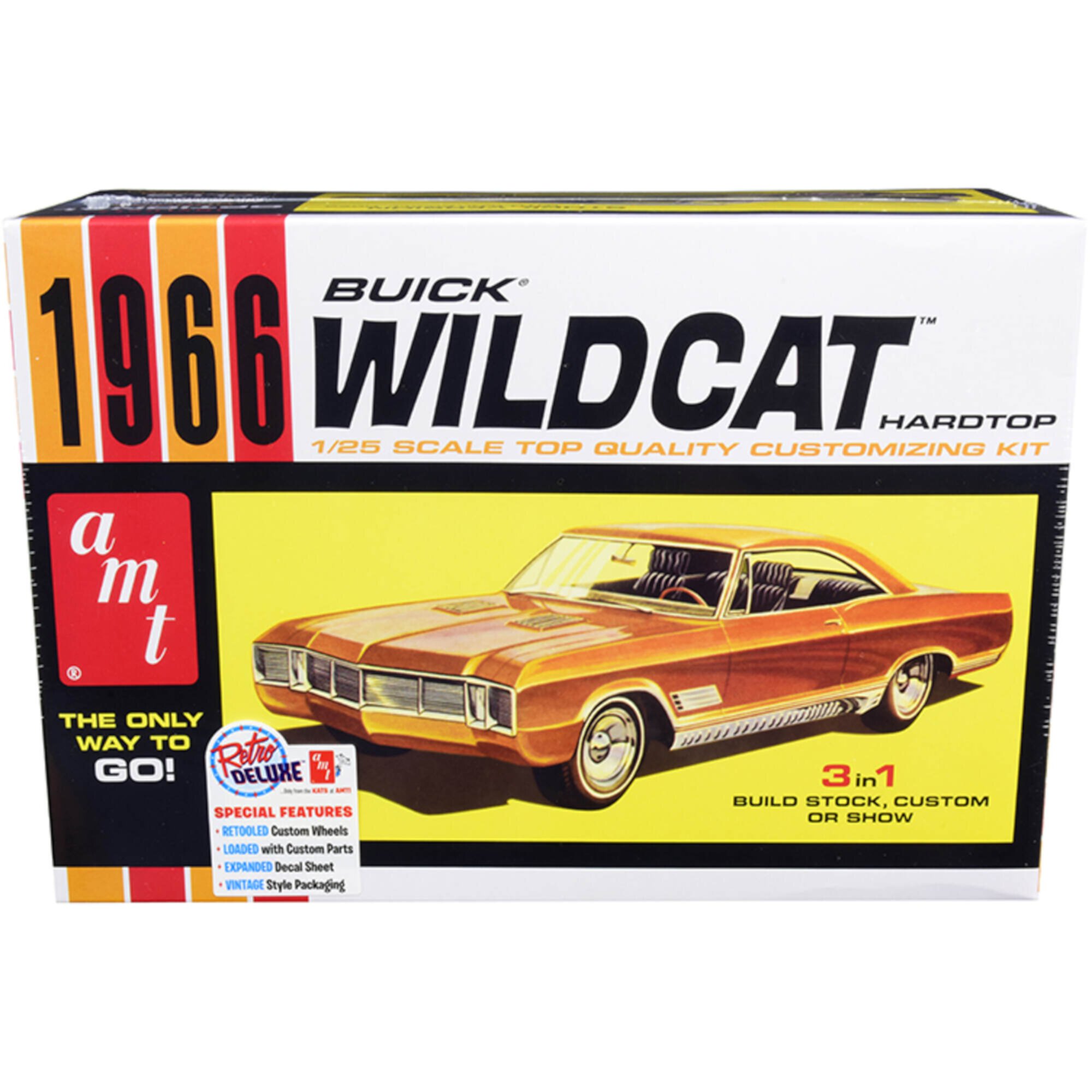 AMT AMT1175 Skill 2 Model Kit 1966 Buick Wildcat Hardtop 3 in 1 Kit 1 by 25 Scale Model AMT