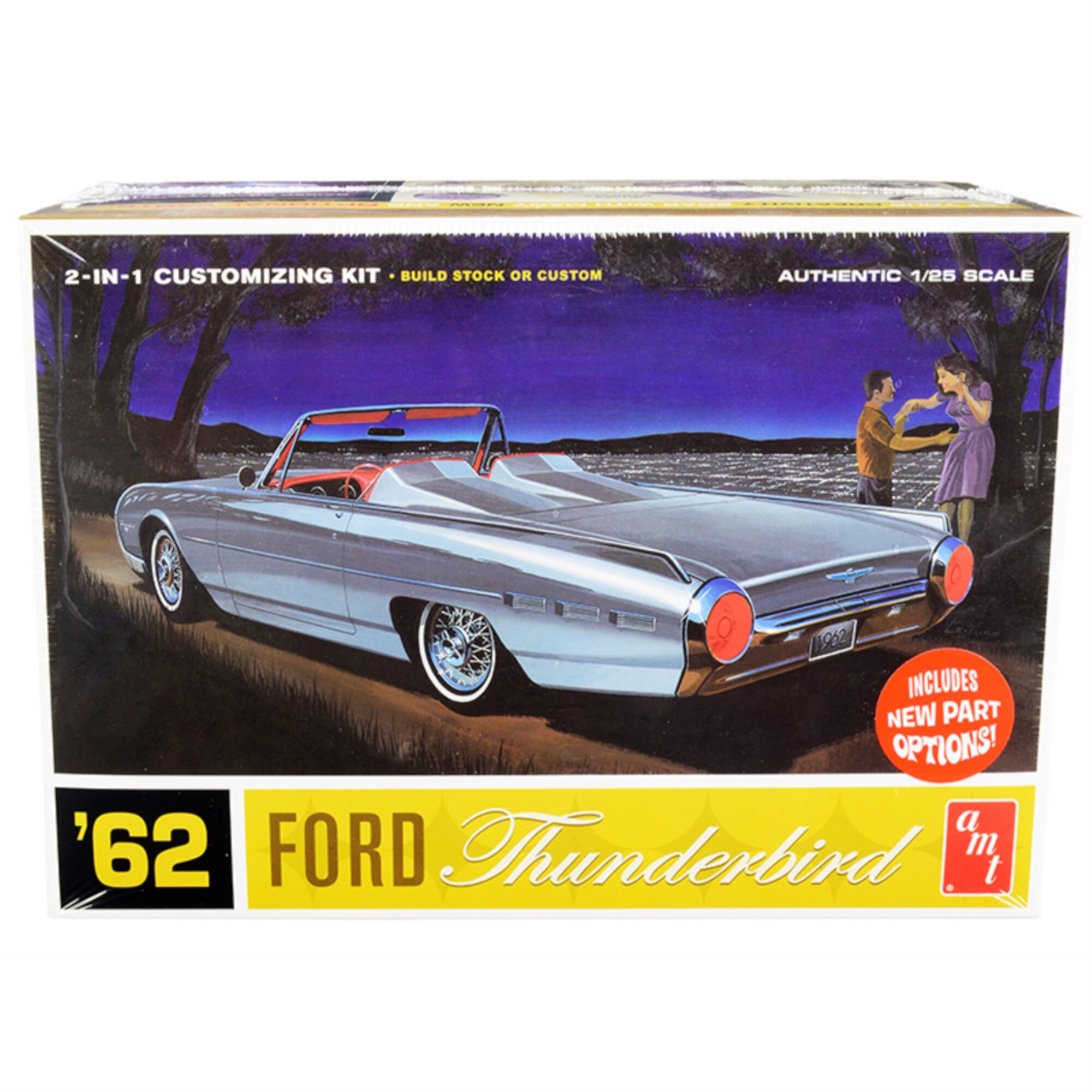 1962 Ford Thunderbird Skill 2 Model Kit AMT