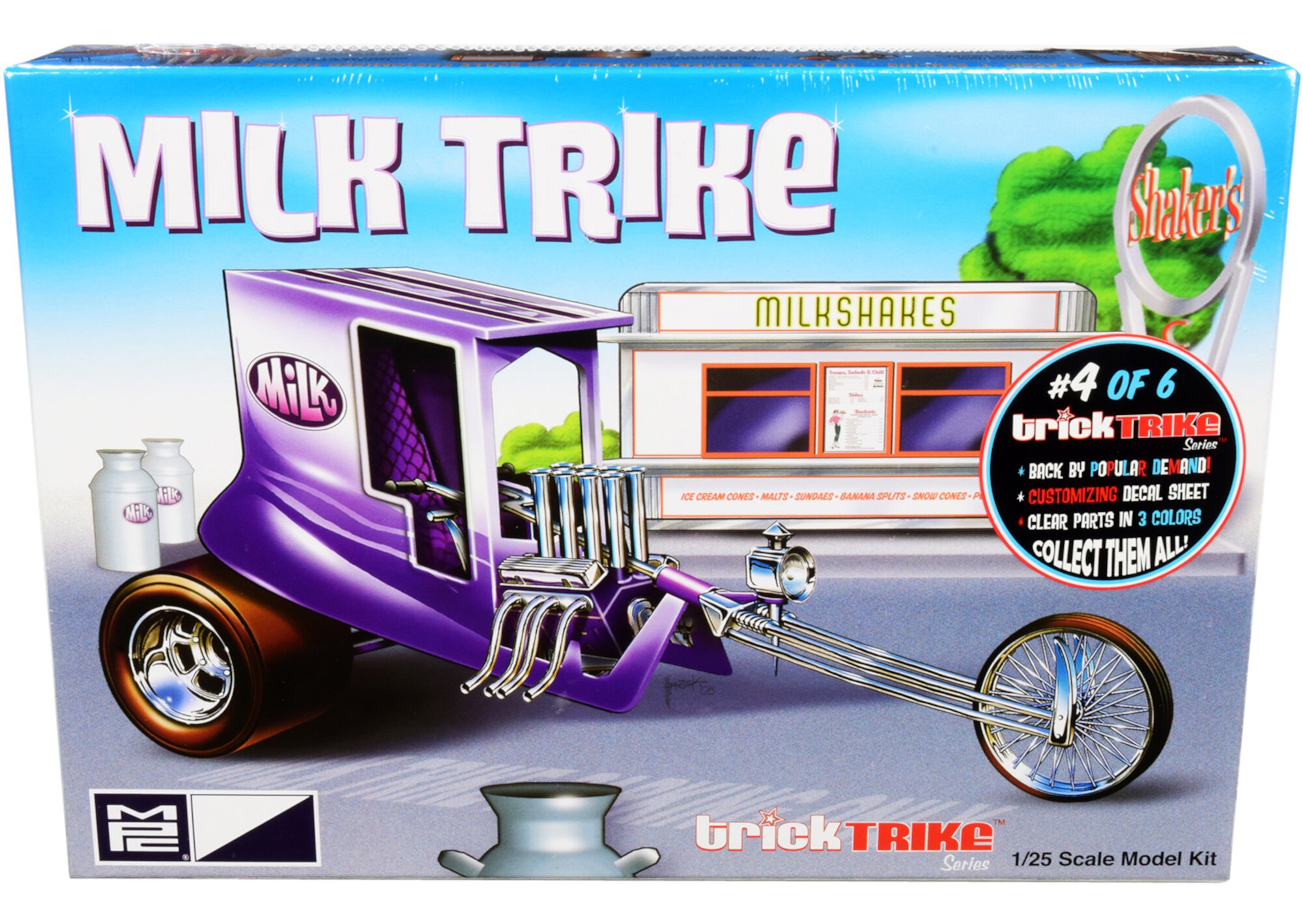 MPC Skill 2 Model Kit Milk Trike "Trick Trikes" Series 1/25 Scale Model MPC