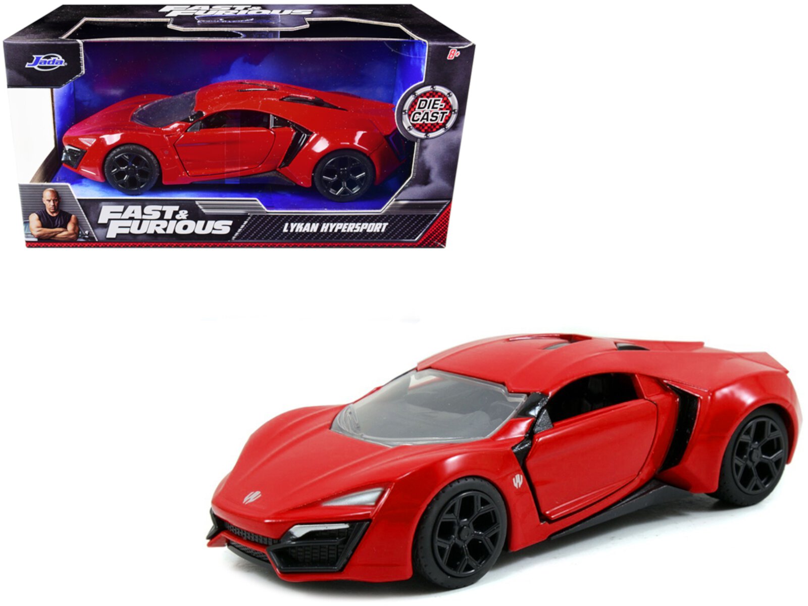 Lykan Hypersport Red "Fast & Furious 7" (2015) Movie 1/32 Diecast Model Car by Jada JADA TOYS