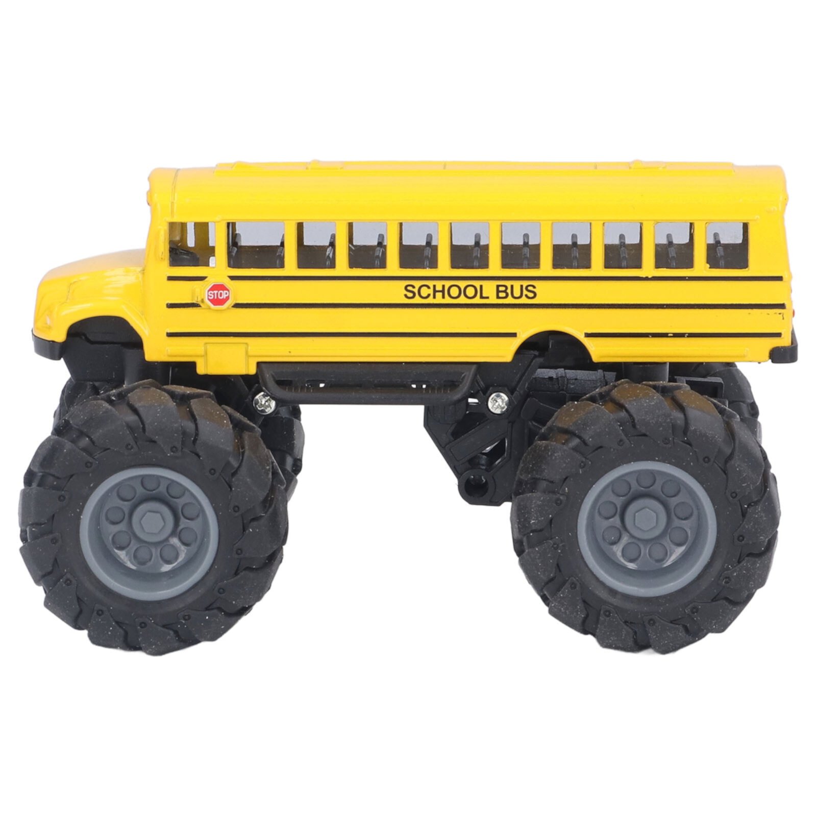 School Bus Monster Trucks Die Cast 1:43 Yellow Toys Cars Models,Bus Casting Car Model,Bus Car Model Alloy Large Wheels High Simulation Pull Back School Bus Toy yellow LIYJTK