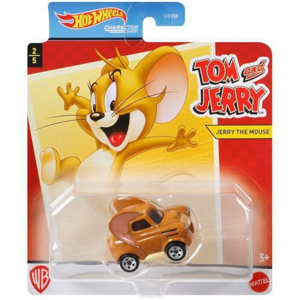 Hot Wheels Character Cars 2/5 - Tom  Jerry - Jerry the Mouse Mattel