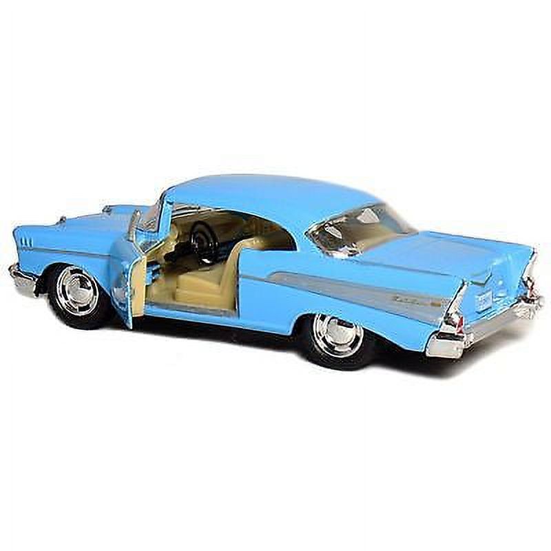 5" Kinsmart 1957 Chevrolet Bel Air Diecast Model Toy Car 1:40 Chevy Blue KiNSMART