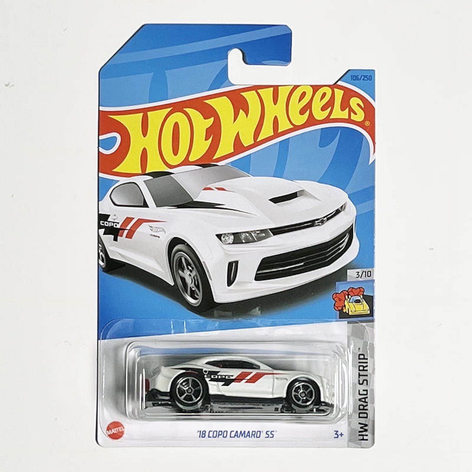 Игрушечная машина Hot Wheels 2022 - 18 Copo Camaro SS, масштаб 1:64, металлическая, для детей от 3 лет Mattel