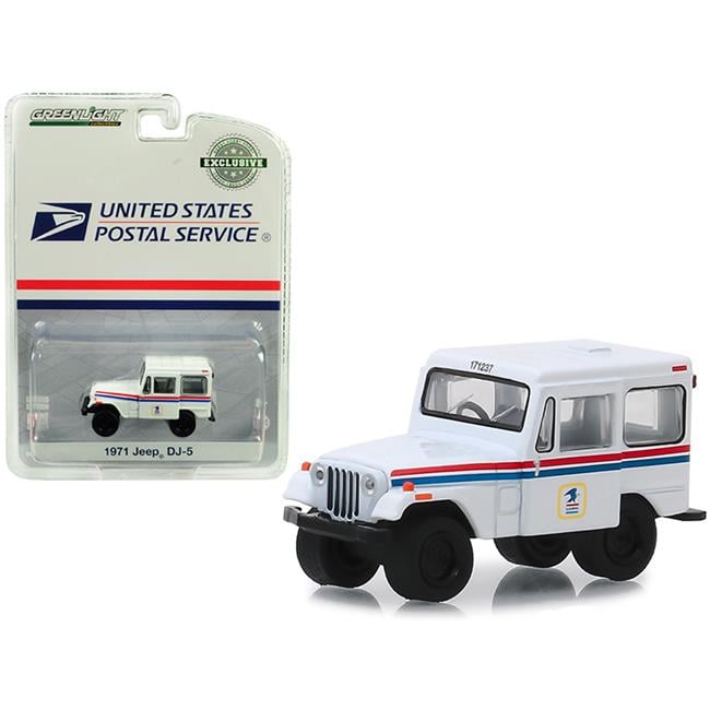 Greenlight 29997 1971 Jeep DJ-5 United States Postal Service USPS White Hobby Exclusive 1-64 Diecast Model Car Greenlight