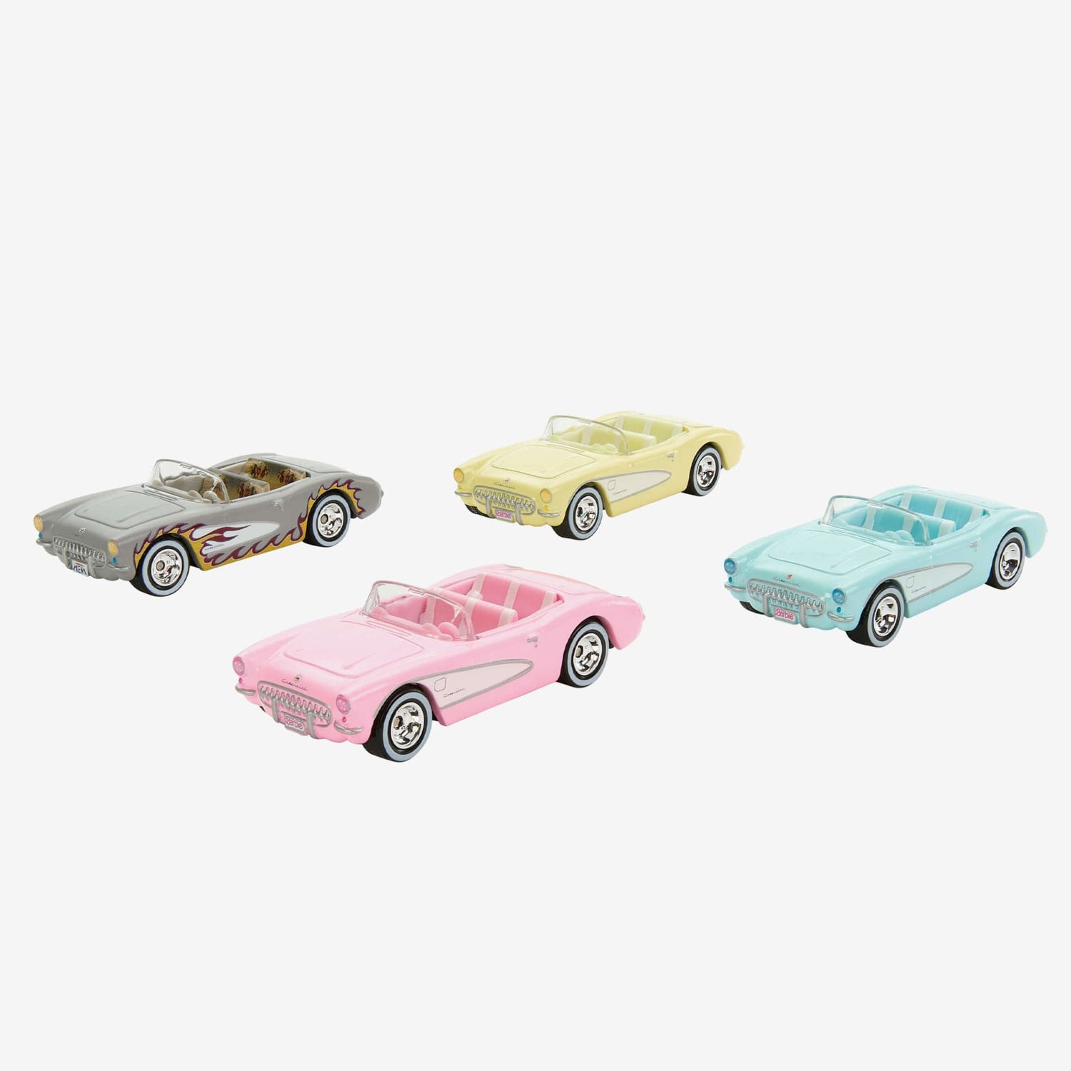 Barbie The Movie Hot Wheels Collectors Set 1956 Corvette 4-Pack Hot Wheels