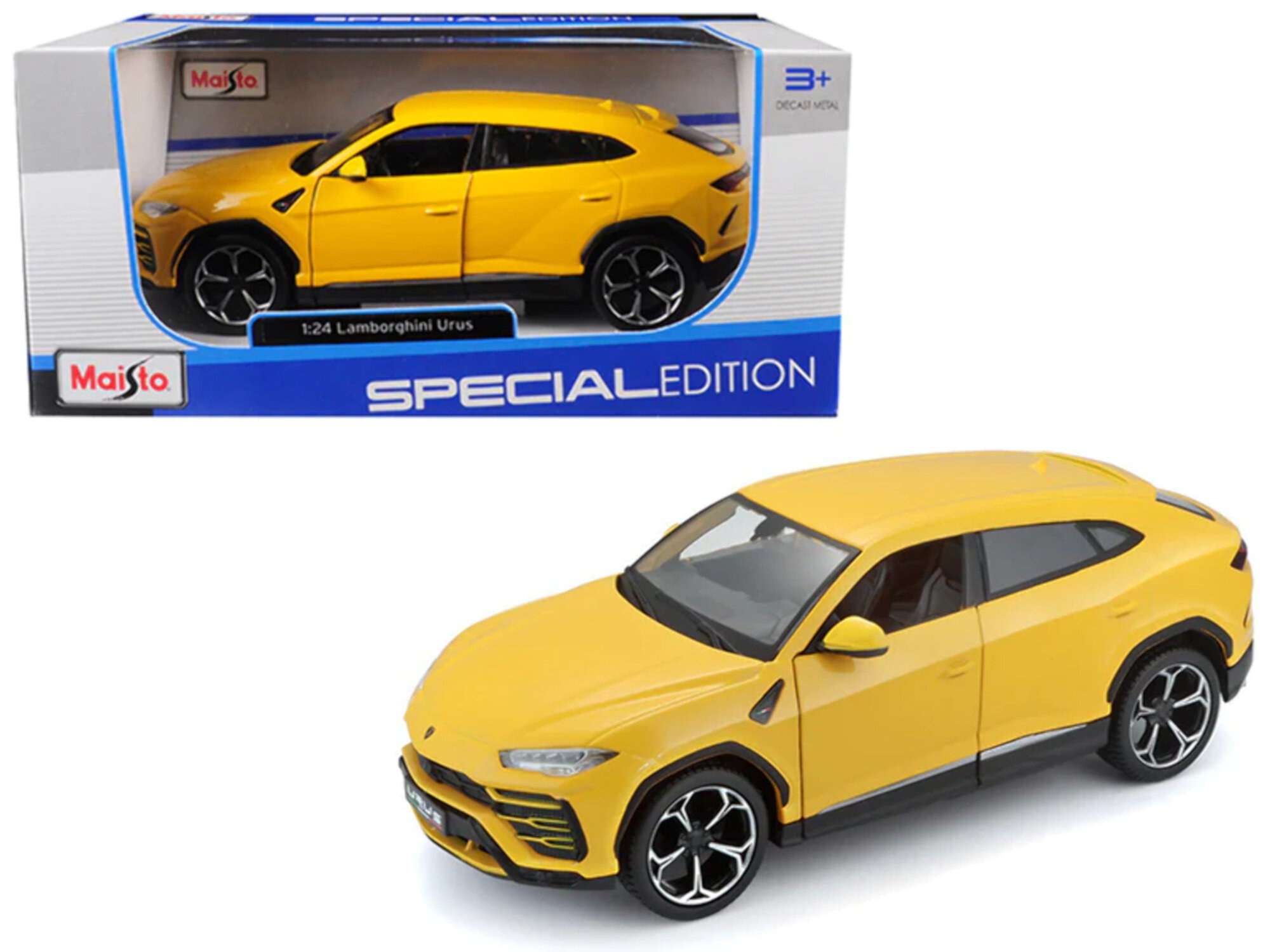 Lamborghini Urus Yellow 1/24 Diecast Model Car by Maisto Maisto