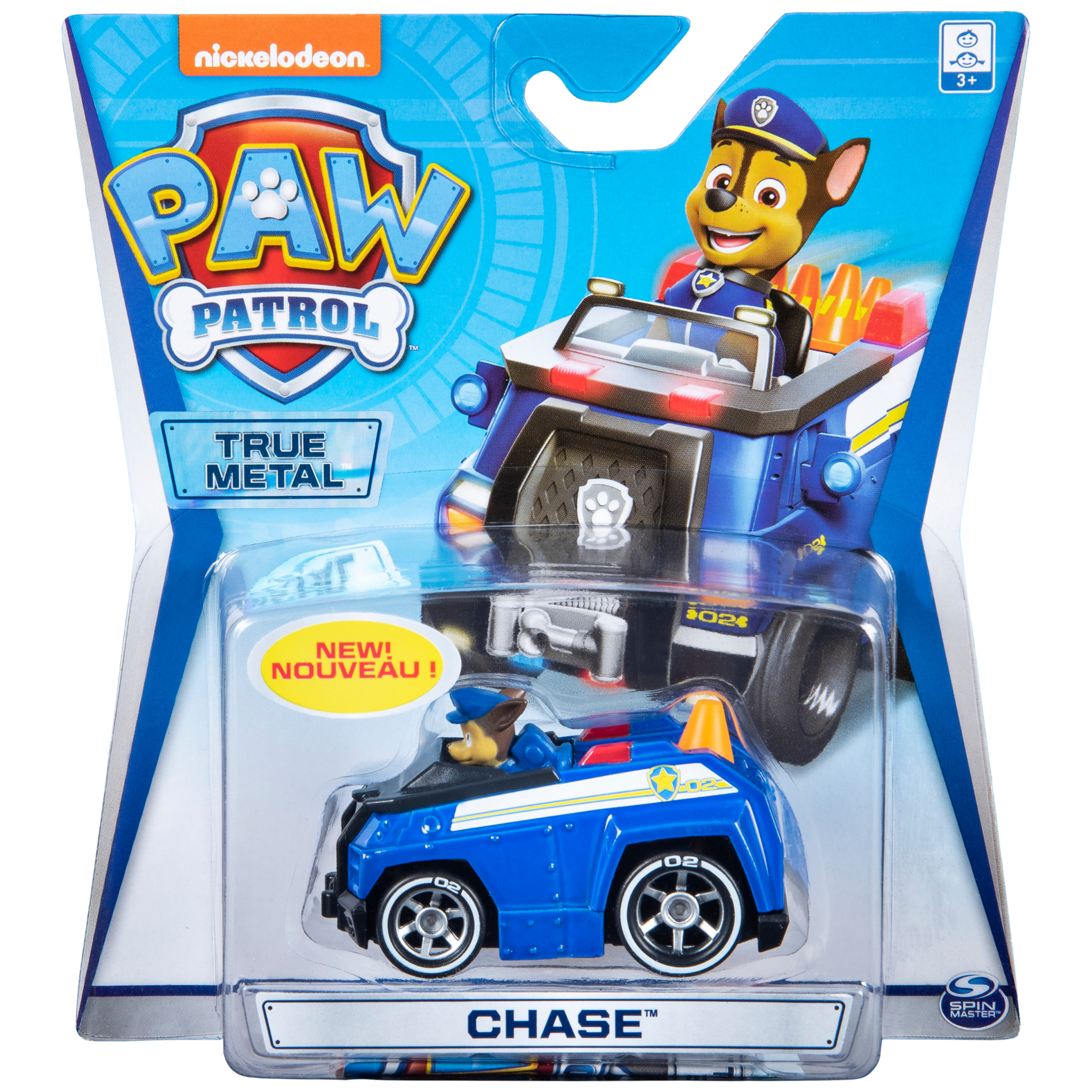 PAW Patrol, True Metal Chase Collectible Die-Cast Vehicle, Classic Series 1:55 Scale Paw Patrol