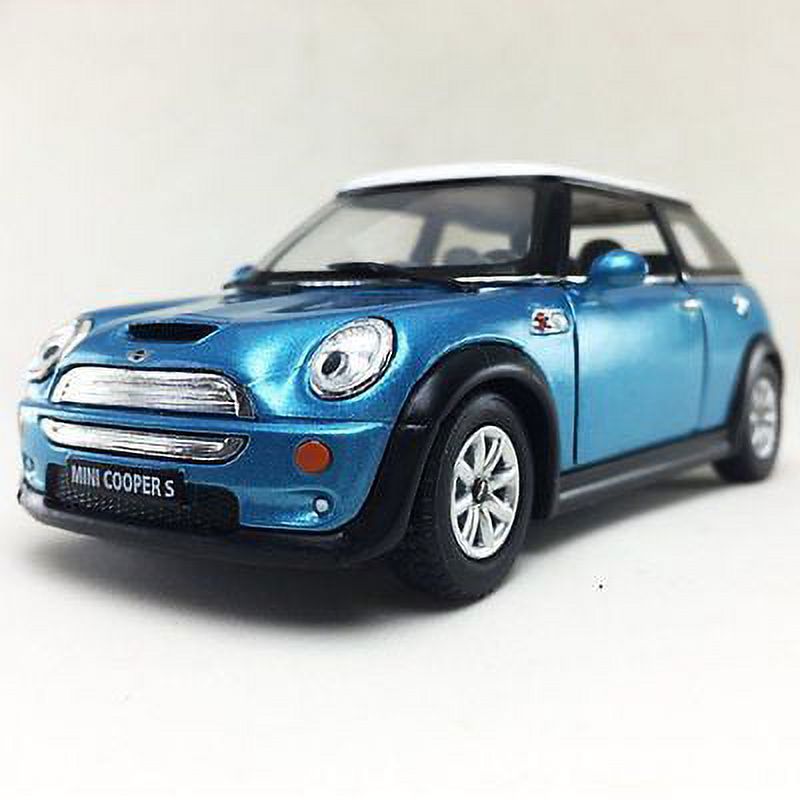 5" Kinsmart Mini Cooper S Diecast Model Toy Car 1:28 Blue KiNSMART