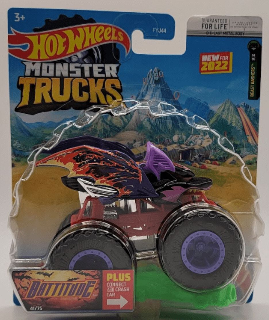 NEW 2022 Hot Wheels Monster Trucks - Battitude VHTF Hot Wheels