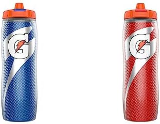 Шейкер с двумя изолированными бутылками 30oz, Синий/Красный, без BPA Gatorade