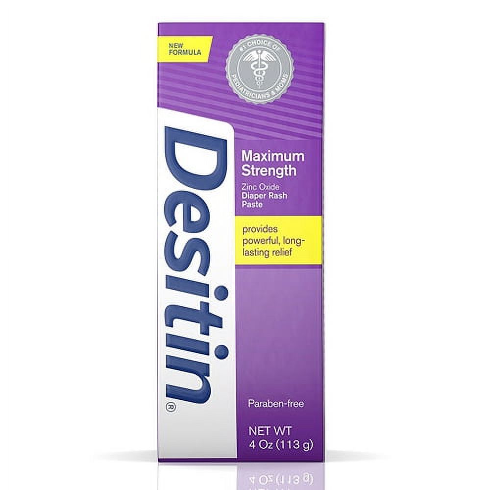 Desitin Maximum Strength Diaper Rash Ointment, 4 oz (Pack of 1) Desitin