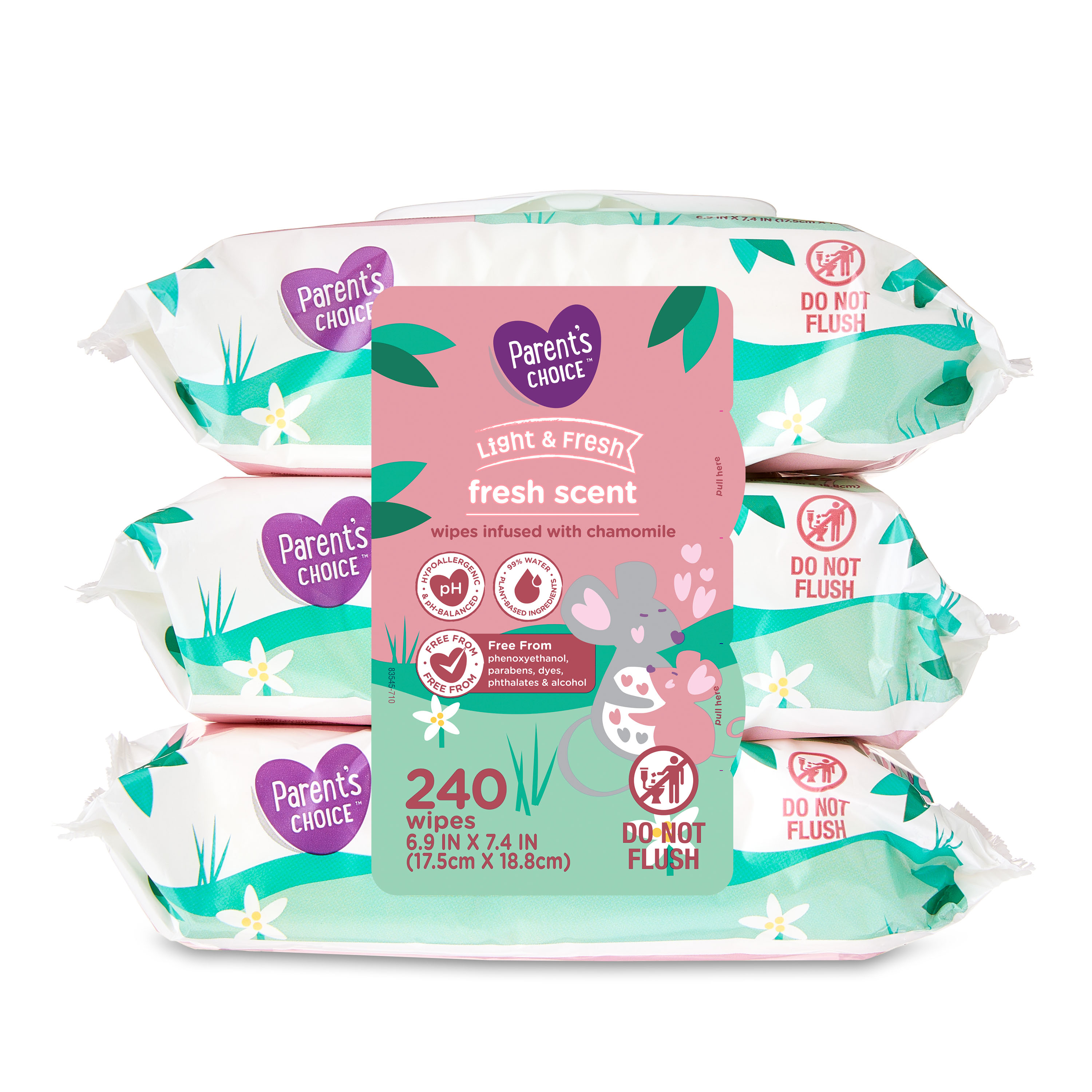 Parent's Choice Fresh Scent Baby Wipes (Choose Your Count) Parent's Choice