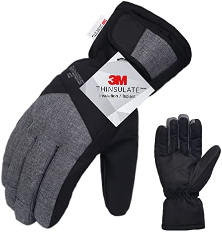 Women Ski Snow Gloves, Waterproof & Windproof Snowboard 3M Thinsulate Warm Insulated Glove for Men, Cycling & Snowboarding WINUP