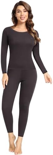 POP CLOSETS Thermal Underwear for Women Ultra-Soft Base Layer Long Johns Top & Bottom Suits for Cold Weather POP CLOSETS