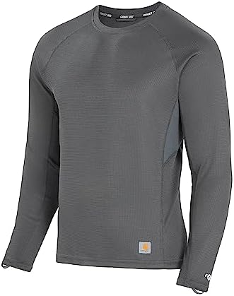 Carhartt Men's Force Midweight Micro-Grid Base Layer Crewneck Carhartt