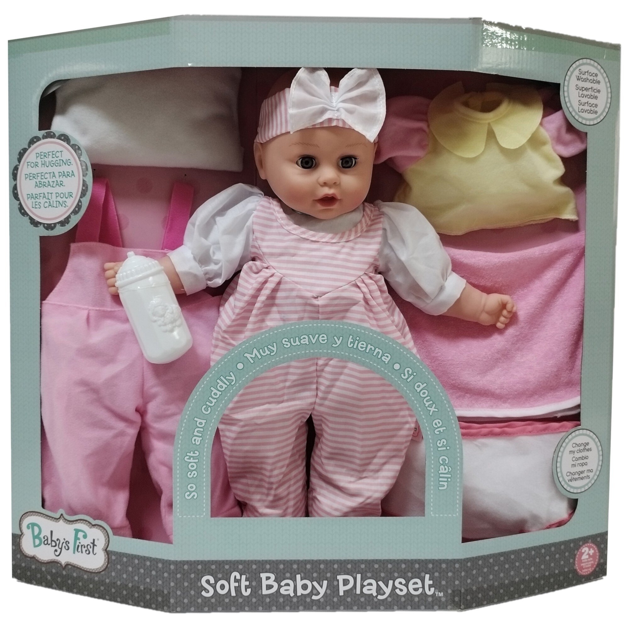 Goldberger Baby's First 16" Soft Baby Doll Playset Baby's First