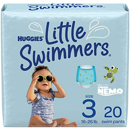 Huggies Little Swimmers Swim Diapers Disposable Swim Pants, Size 3 Small, 20 Ct Huggies