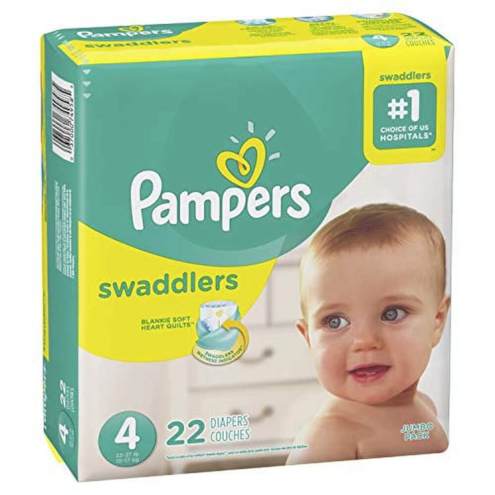 Pampers Swaddlers, Diapers Size 4, 22 Count, 2 Pack Pampers