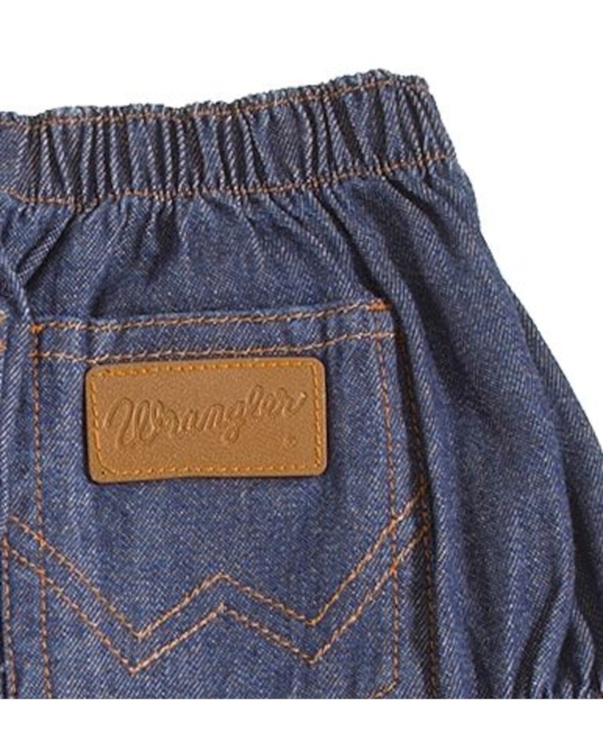 Wrangler Boys  Boys Denim Diaper Cover 18 Months Washed Indigo Wrangler