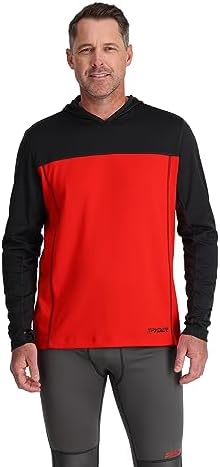 Spyder Men's Charger Hoodie Baselayer Thermal Ski Top Spyder