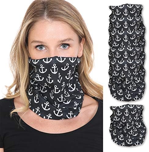 Balaclava Face Mask, Neck Gaiter, UV Protector Hood Motorcycle Ski Snowboarding Cycling Hunting Scarf for Men Women Kids (Black) Triple9 Shop