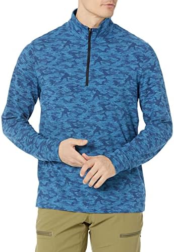 Мужская Футболка PGA TOUR Luxe Wr Touch Camo Print 1/4 Zip PGA TOUR