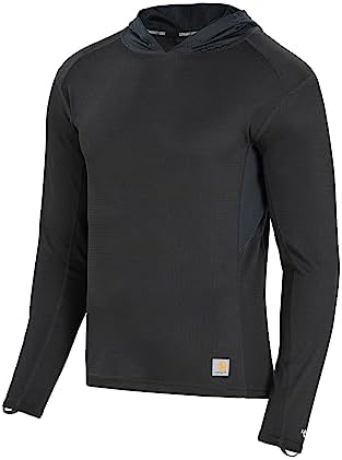 Carhartt Men's Force Midweight Micro-Grid Base Layer Hoodie Carhartt