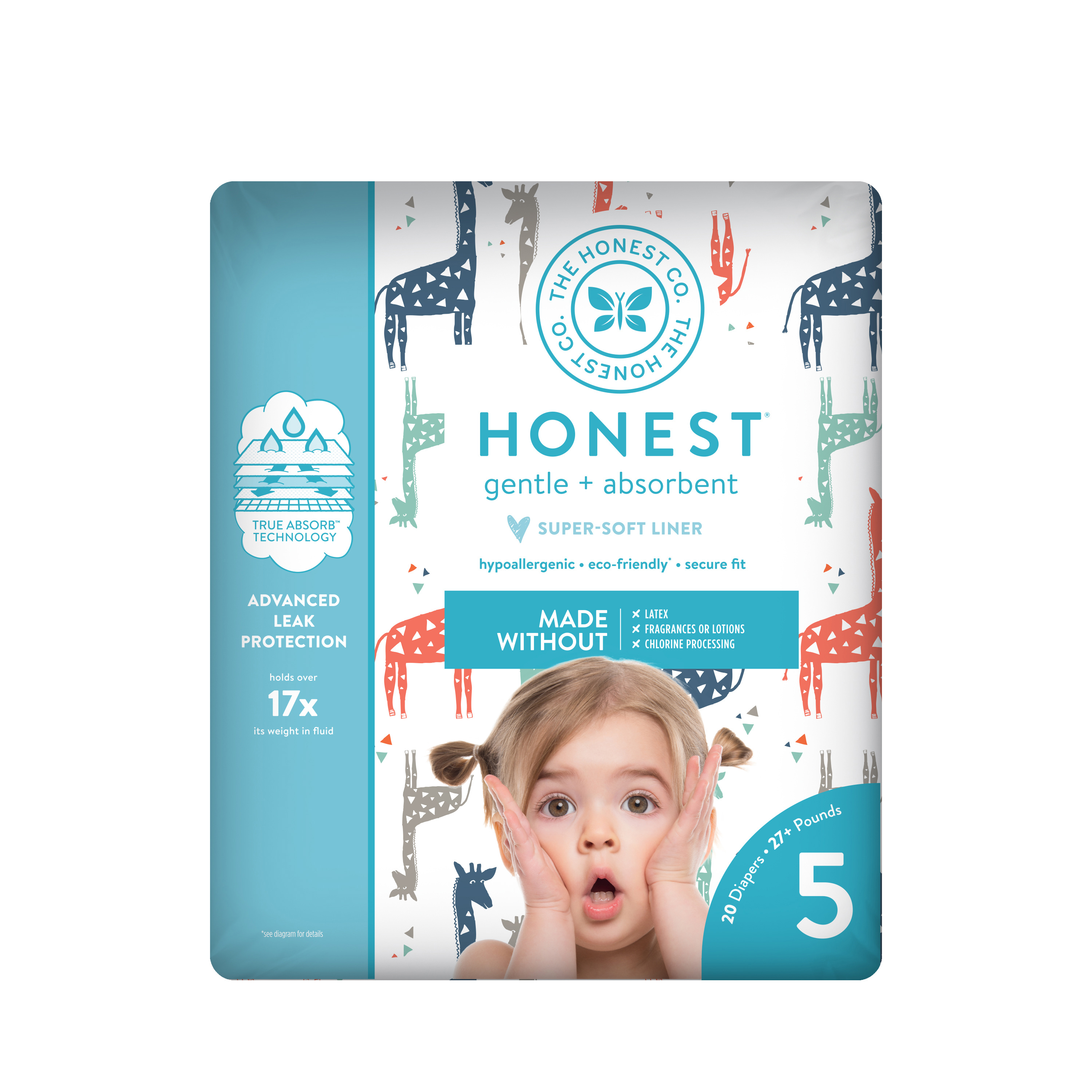 The Honest Company Diapers, Multi Giraffes, S5 The Honest Company