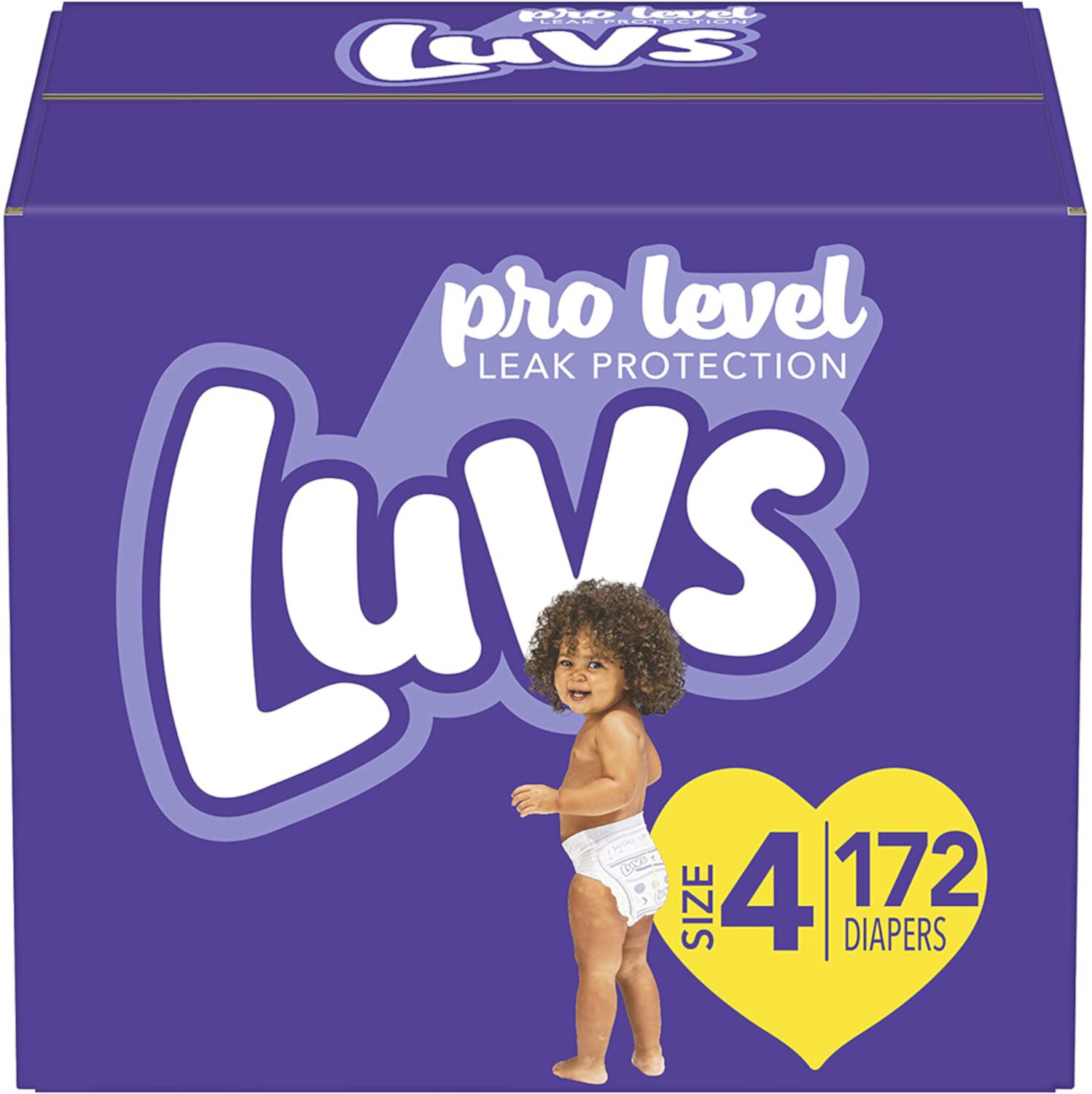 Luv Diapers Size 4, 172 Count -Ultra Leakguards Disposable Baby Diapers, ONE MONTH SUPPLY Luvs