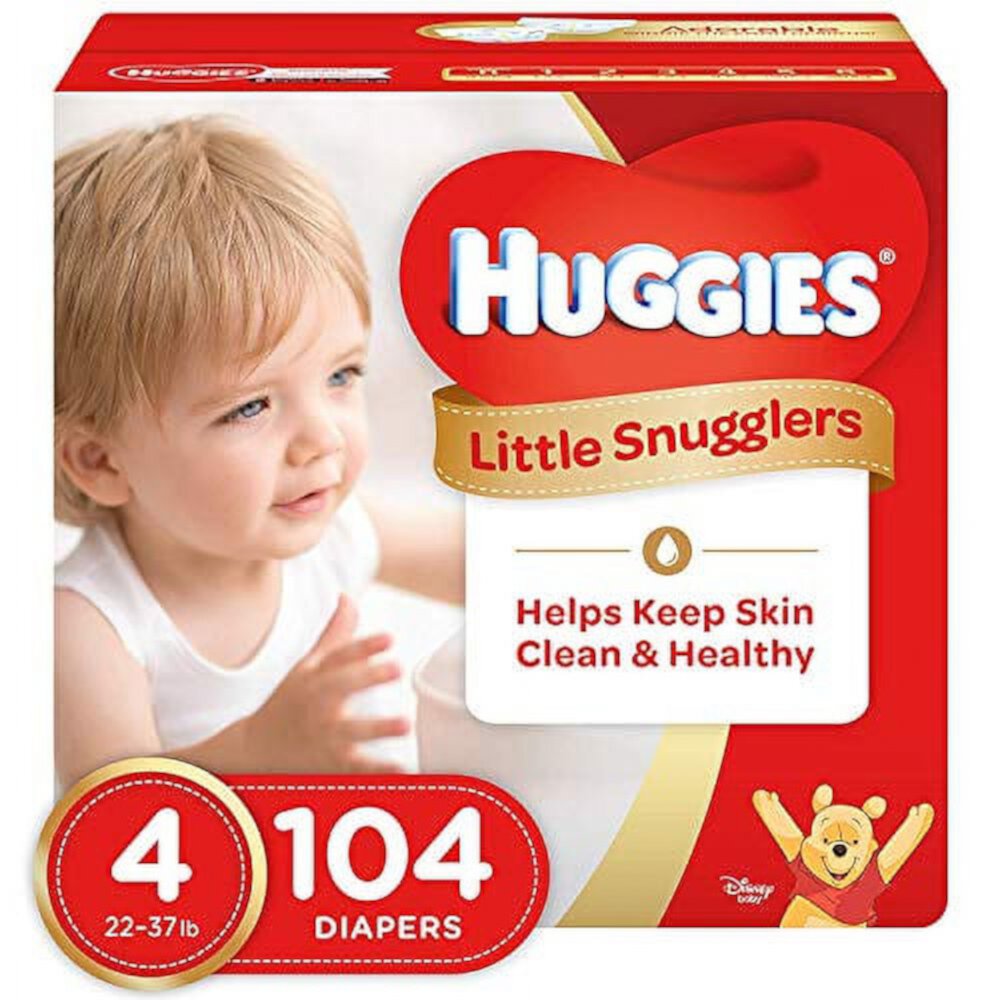 Huggies Little Snugglers Diapers 4 22-37lb, 104 count Huggies