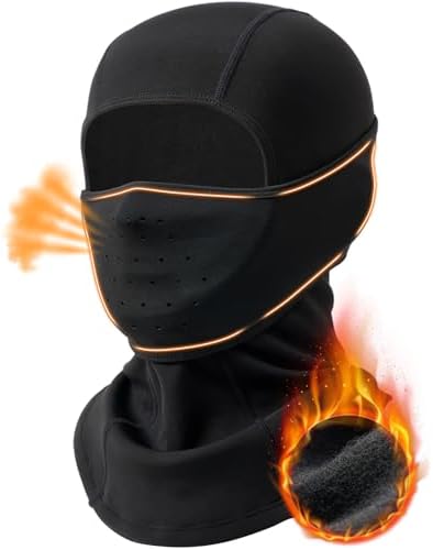 Winter Balaclava with Movable Deisgn for Men-Fleece Ski Mask Winter Face Covering for Cold Weather Skiing Motorcycle BEACE