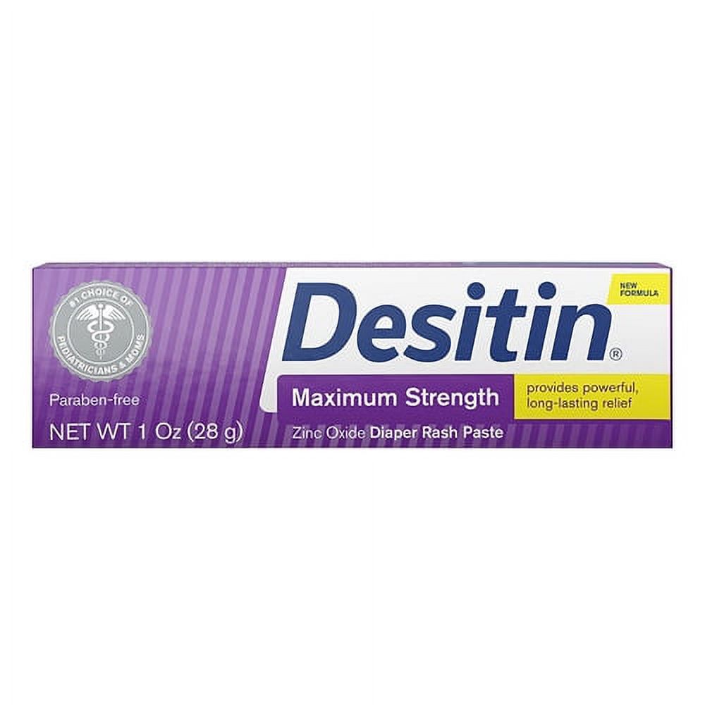 Desitin Diaper Rash Maximum Strength Original Ointment, 1 oz, 2 Pack Desitin