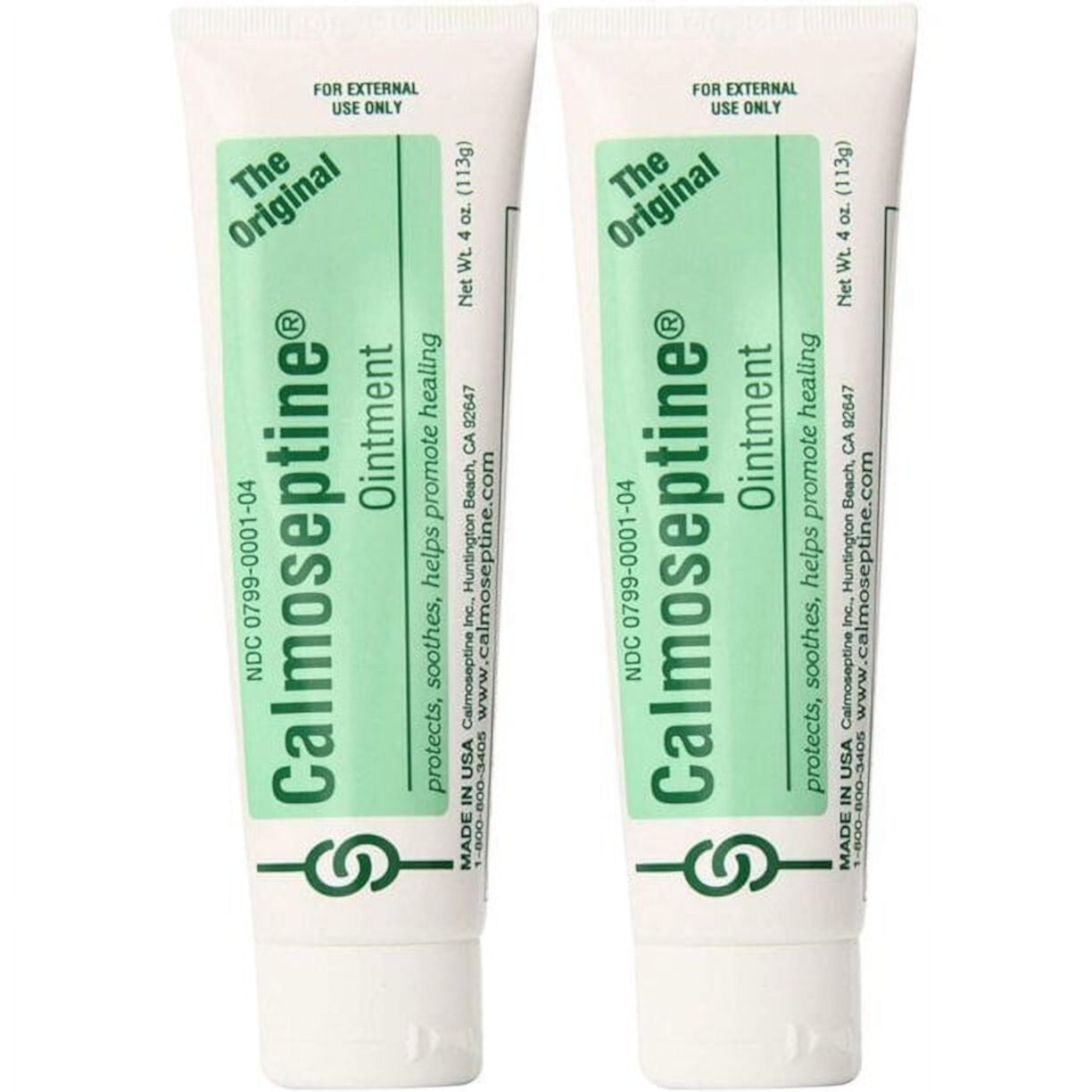 Calmoseptine Skin Healing Moisture Barrier Ointment - Effective for Wound Care, Diaper Rashes, Irritation, Burn, Cuts & Itching with Menthol & Zinc Oxide for Healthy Skincare - 4 Oz, Pack of 12 Calmoseptine