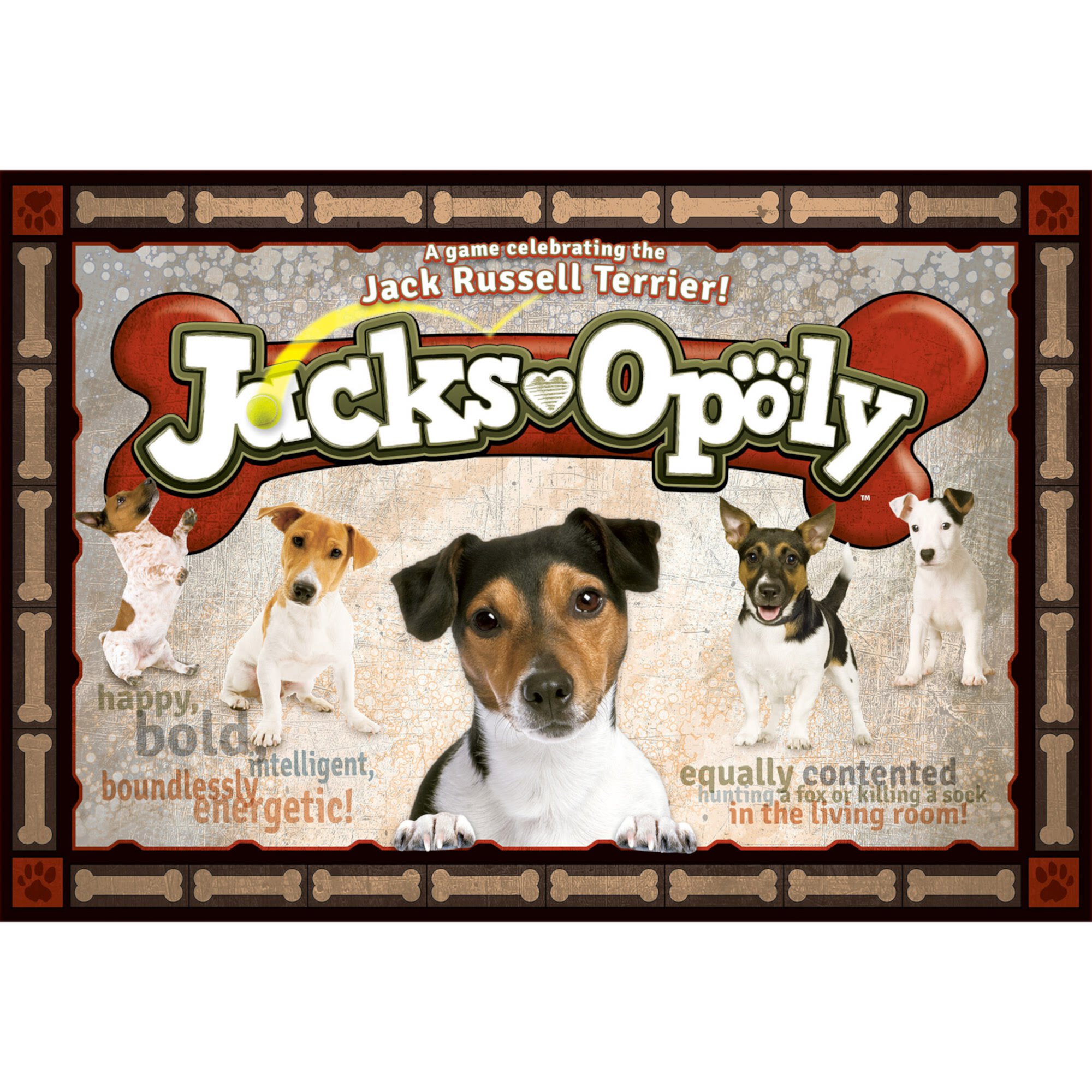 Late For The Sky: Jacks- Opoly - Jack Russell Terrier Dog Themed Family Board Game, Opoly-Style, Traditional Or 1 Hr Version, Ages 8+, 2-6 Players Late For The Sky