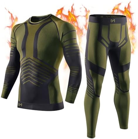 Mens Thermal Underwear Set Winter Gear Men Base Layer Long Johns Bottom MeetHoo