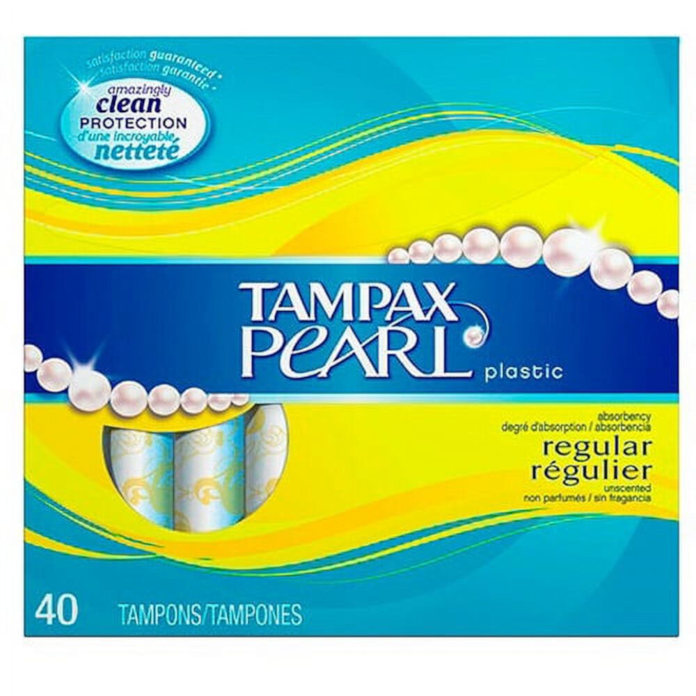 Tampax Pearl Unscented Regular 40ct Tampax