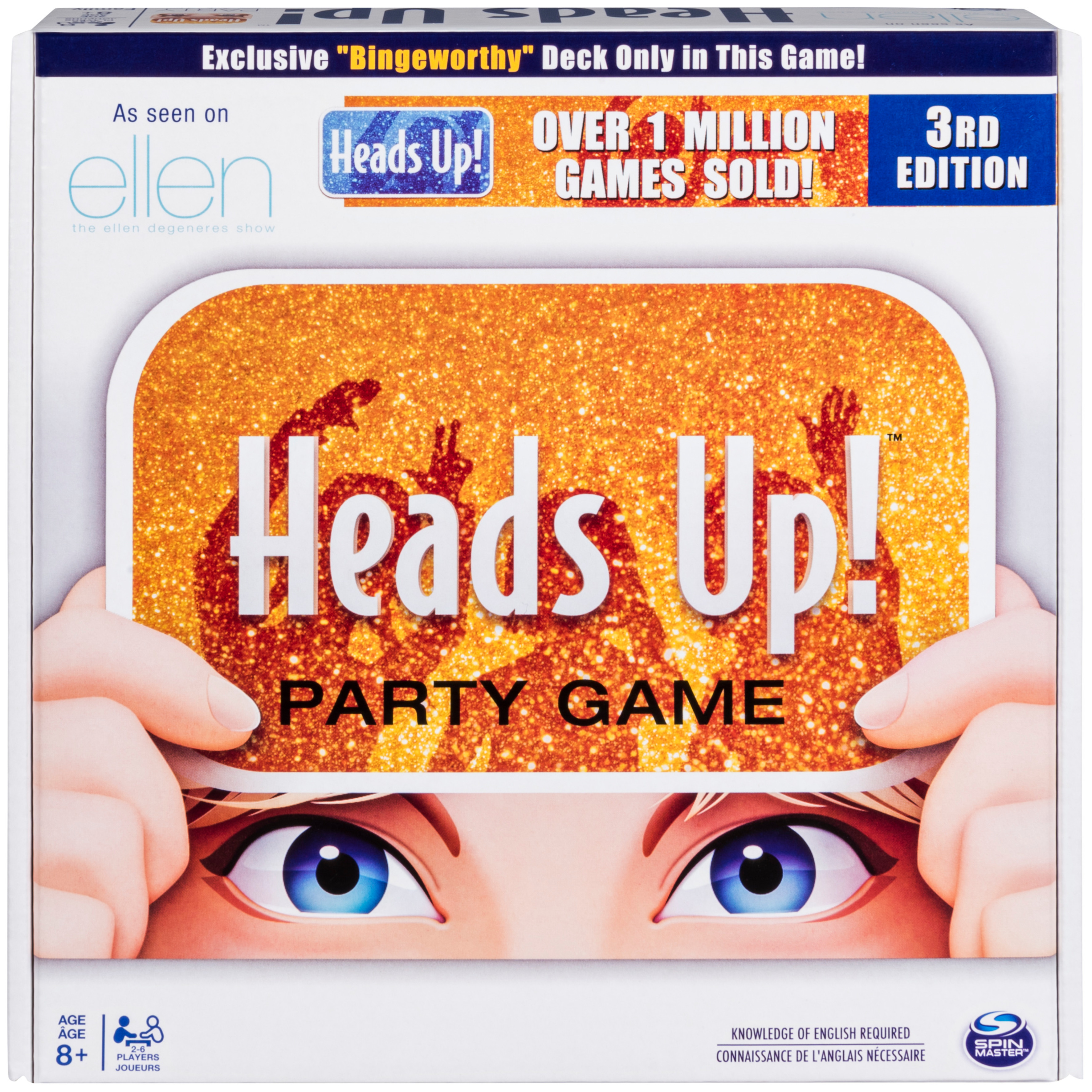 Heads Up! Party Game 3rd Edition, Fun Word Guessing Game for Families Aged 8 and up Spin Master Games