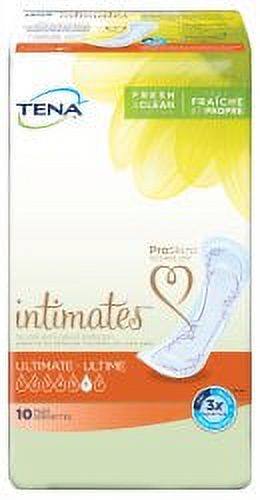 TENA Intimates Ultimate Bladder Control Pad 16 Inch Length Heavy Absorbency Dry-Fast Core One Size Fits Most Female Disposable, 54427 - Case of 40 Tena