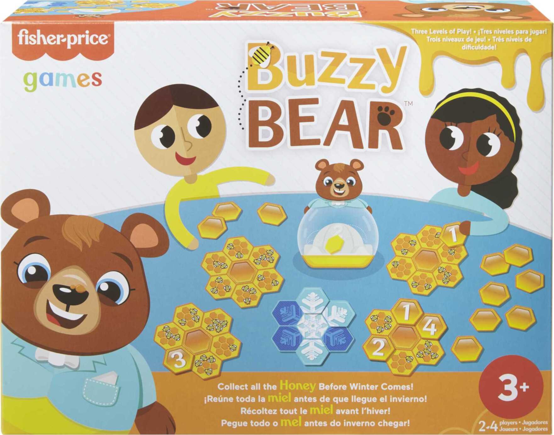 Fisher-Price Buzzy Bear Kids Game, Preschool Educational Game with Matching & Numbers Fisher-Price