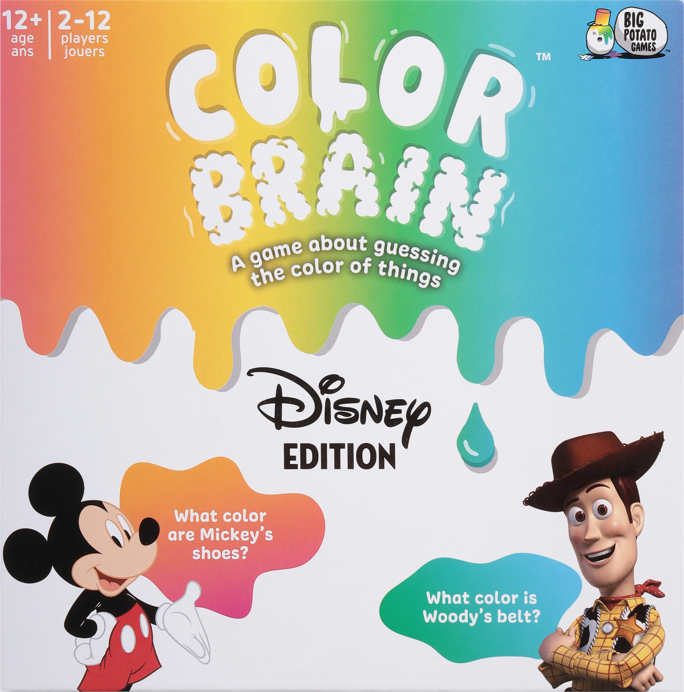 Disney, Color Brain Disney Board Game, for Adults and Kids Ages 12 and up, 2-12 Players Spin Master Games