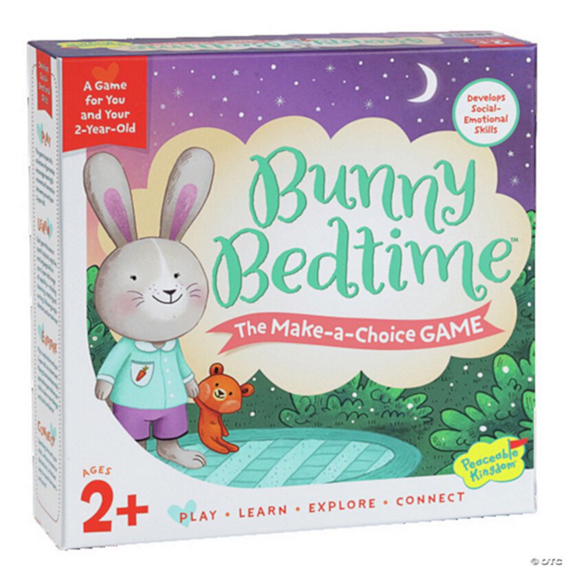 Peaceable Kingdom Bunny Bedtime The Make a Choice Game for You and Your 2 Year Old Peaceable Kingdom