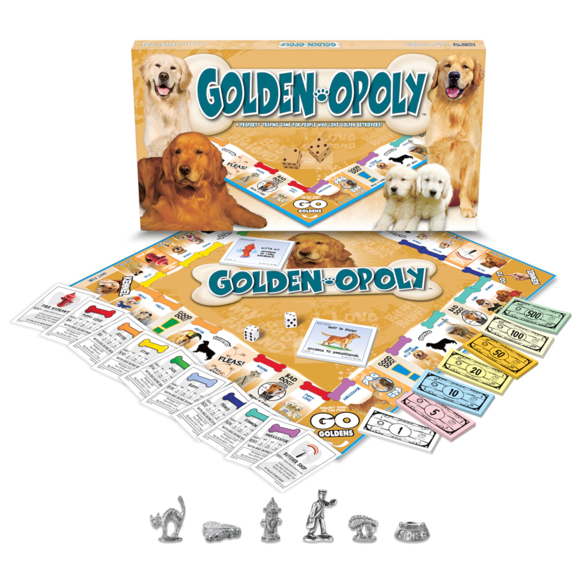 Late for the Sky Golden-Opoly Board Game, Children 8+ Years Late For The Sky