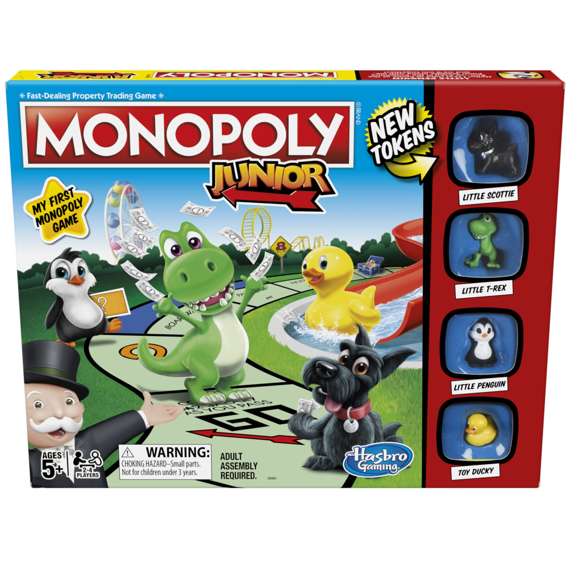 Monopoly Junior Game Kid-Friendly Locations Board Game Monopoly