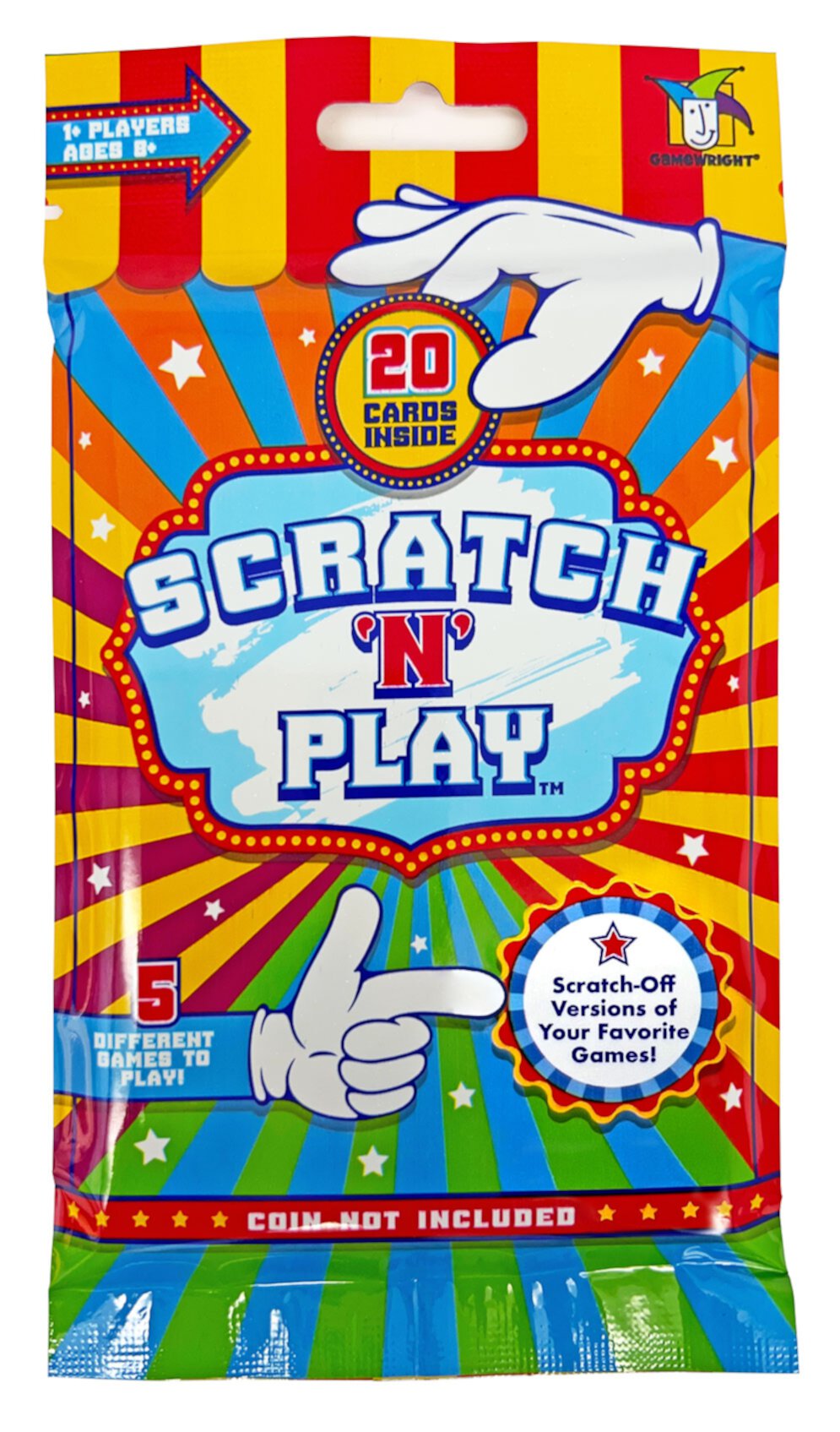 Gamewright Scratch N Play Scratch off Cards, 20 Pack Ceaco