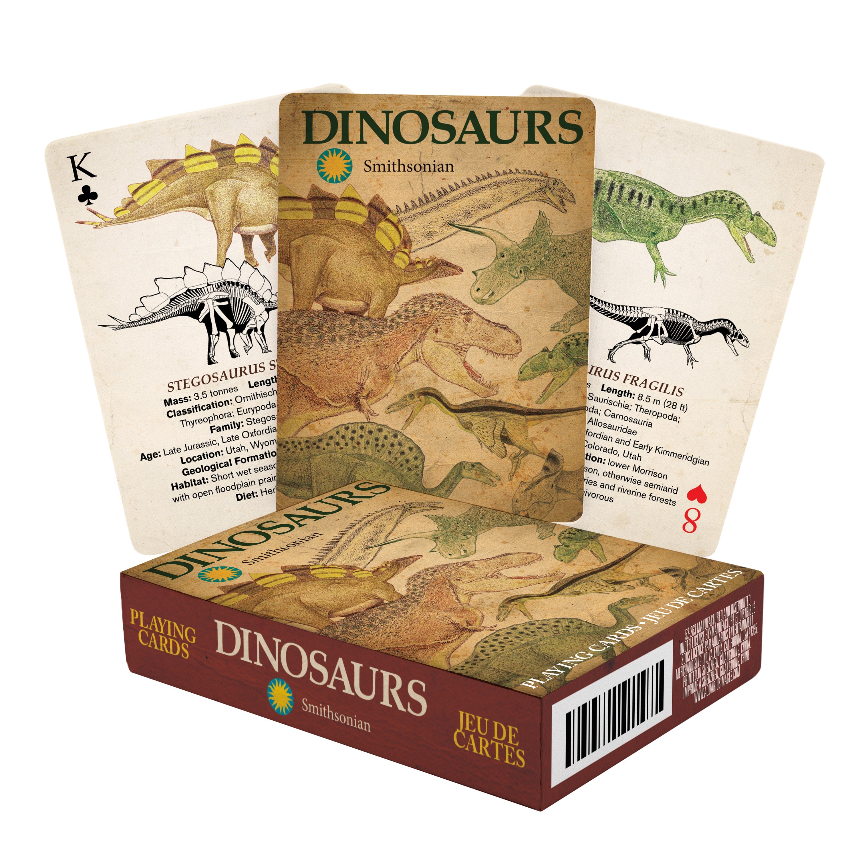 Smithsonian Dinosaur Playing Cards Aquarius