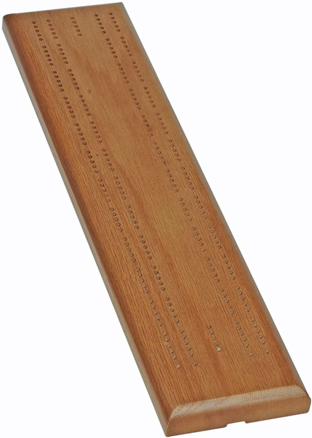 WE Games Cribbage Game - Solid Wood Sprint 2 Track Board - Metal Pegs WE Games