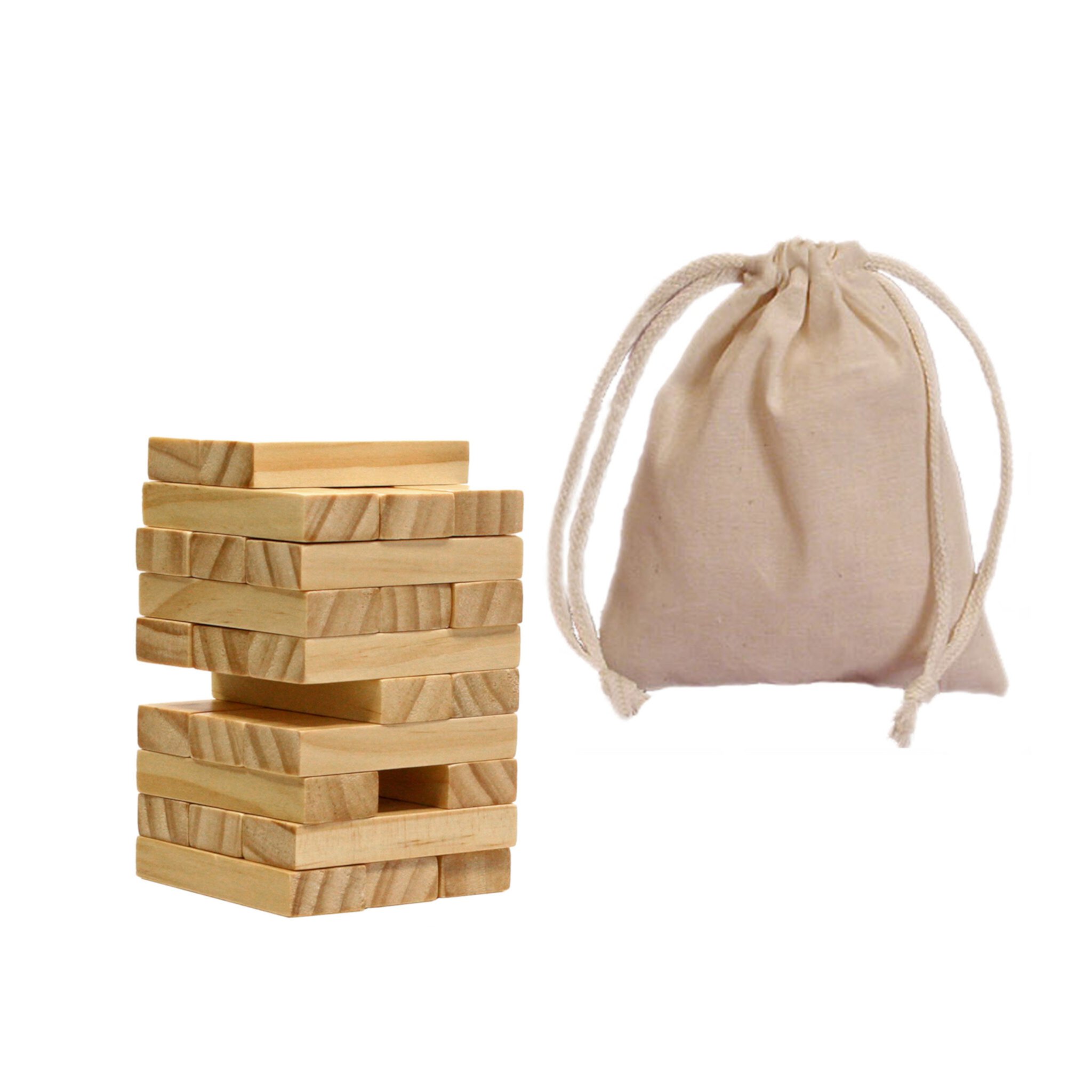 WE Games Wood Block Party Game That Tumbles when you play - Short Stack WE Games