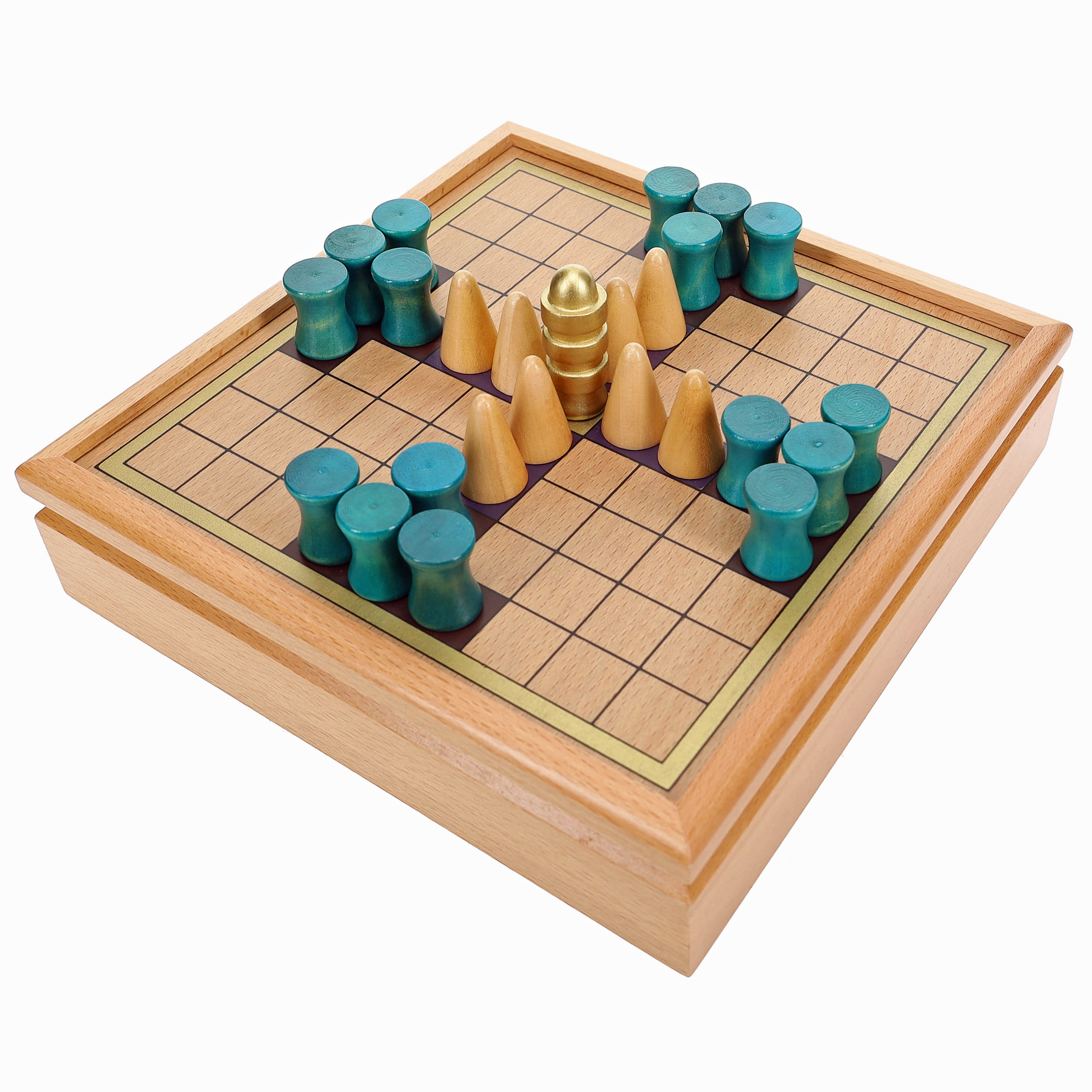 WE Games King's Table Wooden Board Game, Tablut Viking Strategy Game WE Games